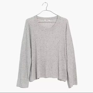 Madewell Grey Relaxed Crew Sweater
